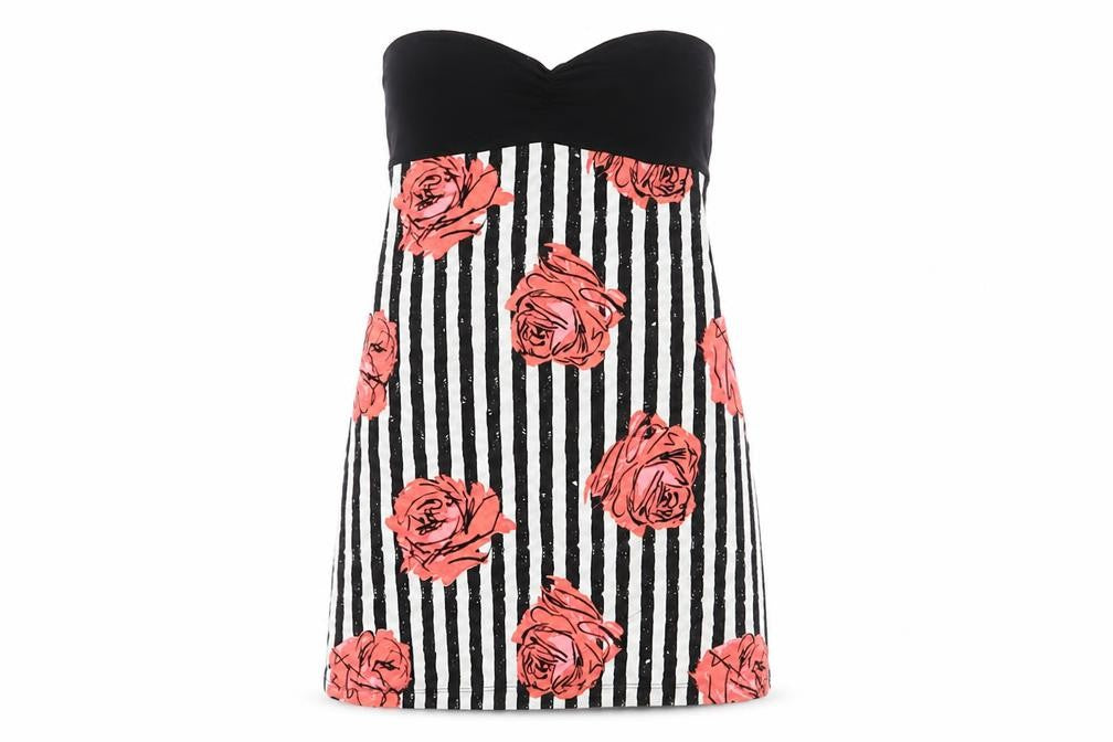 Motel Rocks Womens Multicoloured Floral Polyester Basic Tank Size M Off the Shoulder