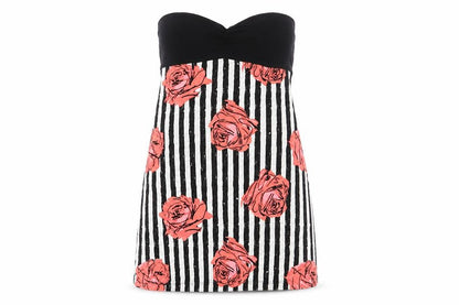 Motel Rocks Womens Multicoloured Floral Polyester Basic Tank Size M Off the Shoulder