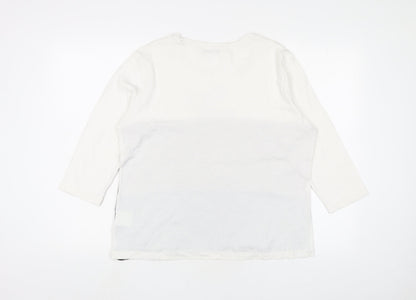 Womens UK Size XL Oscar B. Multicoloured Basic T-Shirt