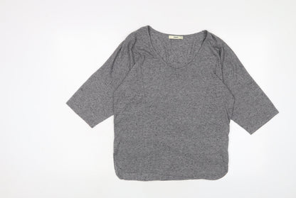 Womens UK Size S Oasis Grey Basic T-Shirt