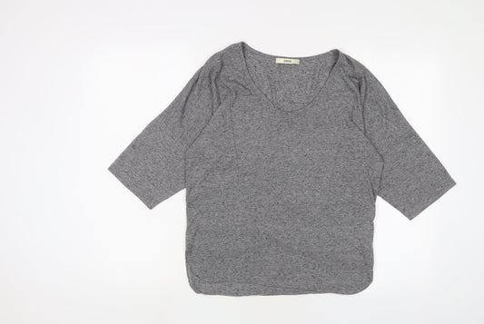 Womens UK Size S Oasis Grey Basic T-Shirt