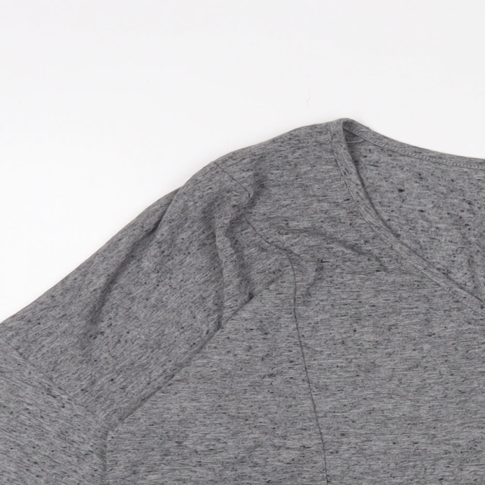 Womens UK Size S Oasis Grey Basic T-Shirt