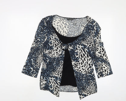 Womens UK Size M Joella Di Marco Blue Basic Blouse