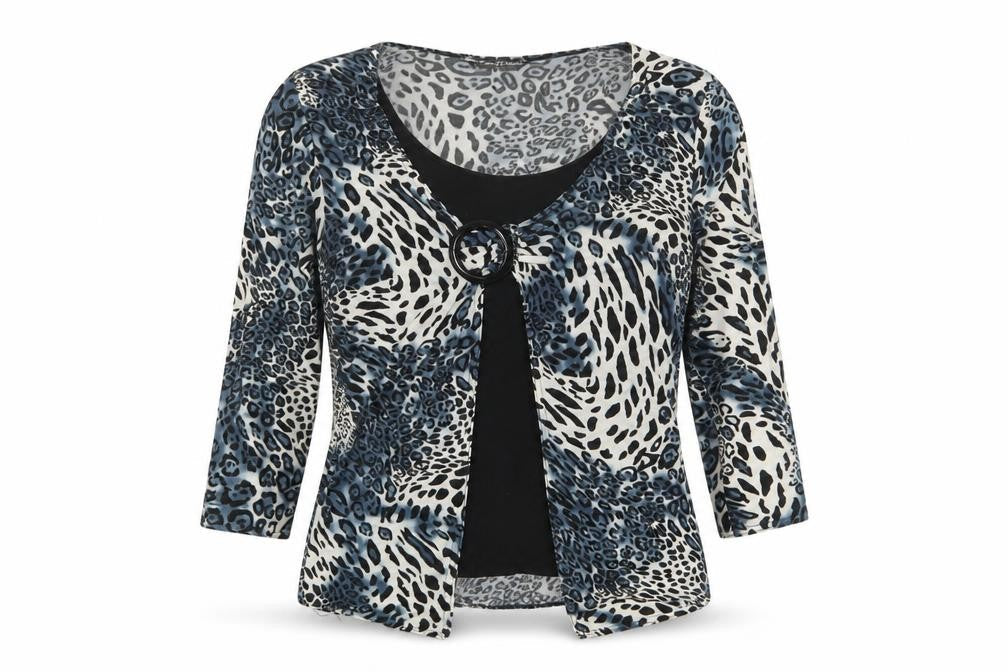 Womens UK Size M Joella Di Marco Blue Basic Blouse