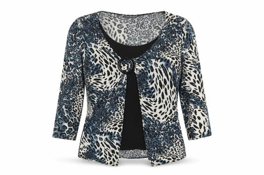 Womens UK Size M Joella Di Marco Blue Basic Blouse
