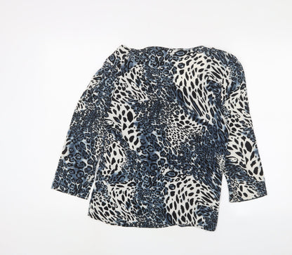 Womens UK Size M Joella Di Marco Blue Basic Blouse
