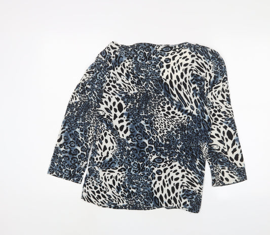 Womens UK Size M Joella Di Marco Blue Basic Blouse