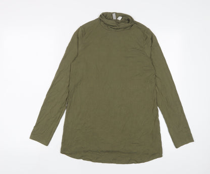Womens UK Size 10 ASOS Green Basic T-Shirt