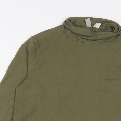 Womens UK Size 10 ASOS Green Basic T-Shirt