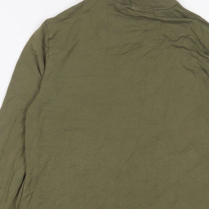 Womens UK Size 10 ASOS Green Basic T-Shirt