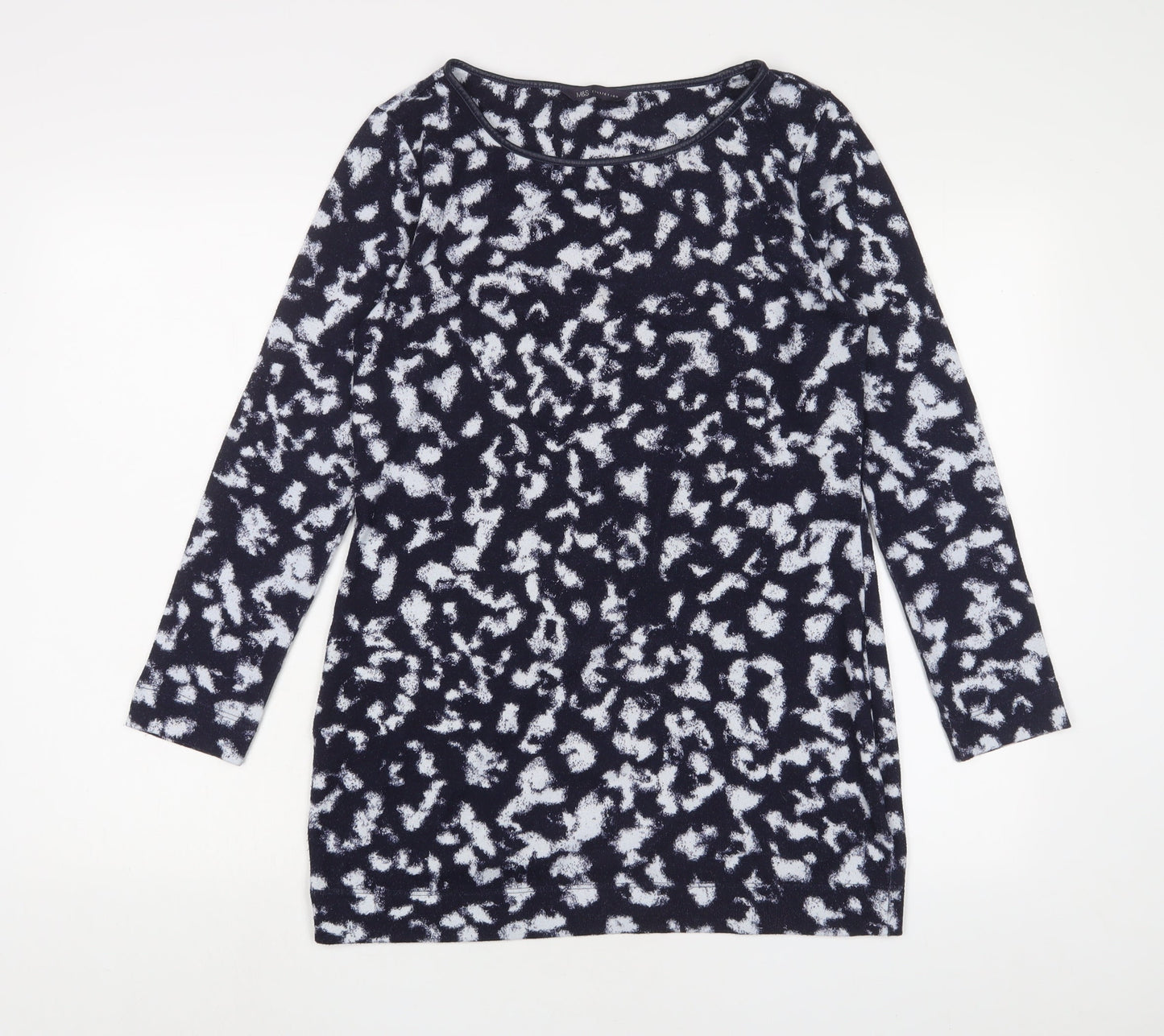 Womens UK Size 10 Marks and Spencer Blue Basic T-Shirt