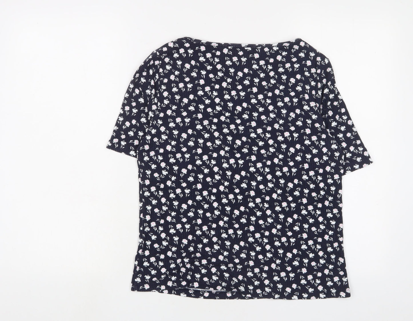 Womens UK Size 16 Marks and Spencer Blue Basic T-Shirt