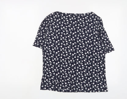 Womens UK Size 16 Marks and Spencer Blue Basic T-Shirt