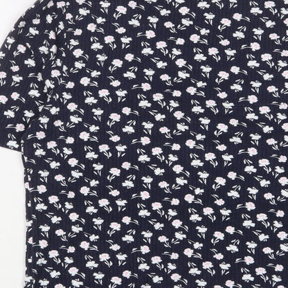 Womens UK Size 16 Marks and Spencer Blue Basic T-Shirt
