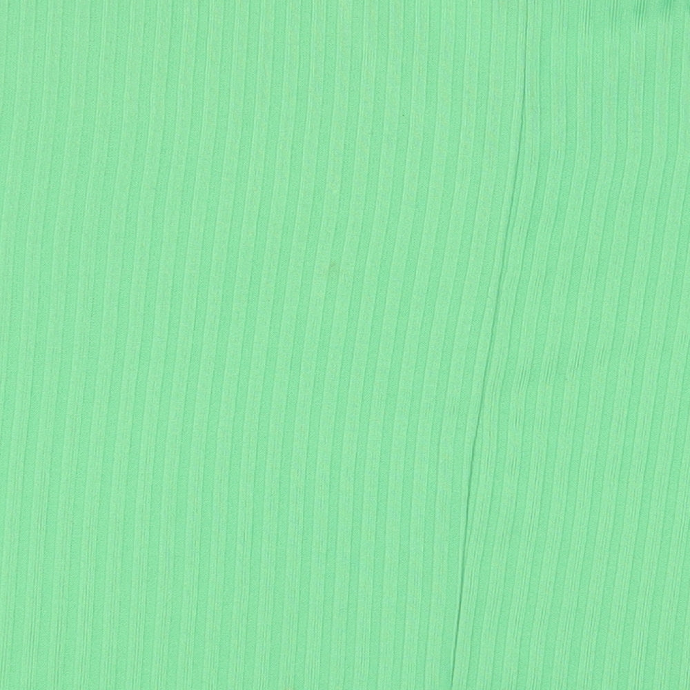 Womens UK Size S New Look Green Basic T-Shirt