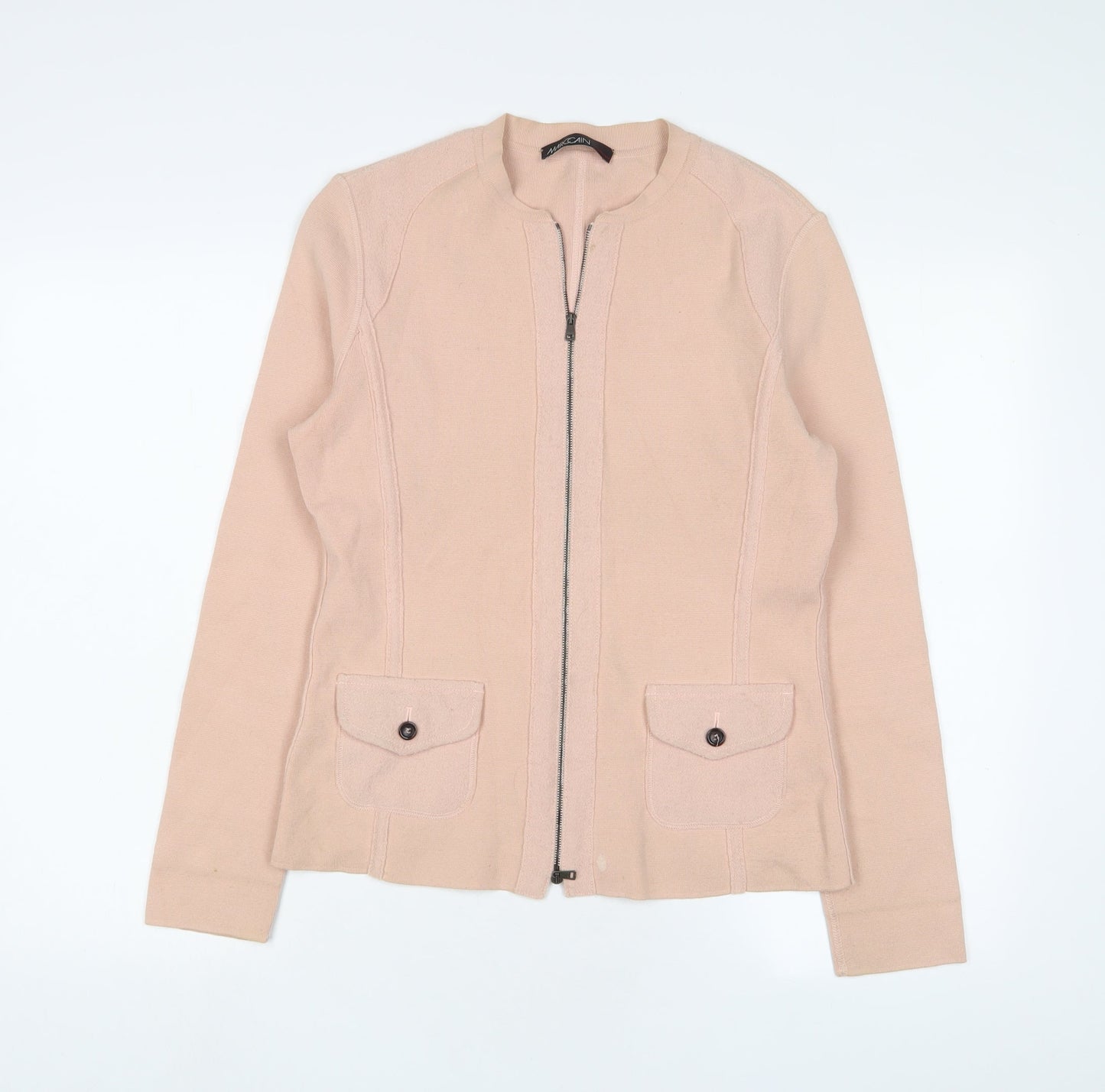 Marc Cain Womens Pink Jacket Size L Zip