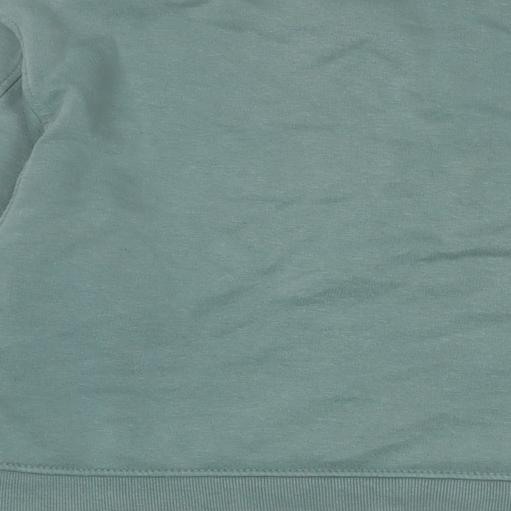Zara Womens Blue Cotton Pullover Sweatshirt Size M Pullover