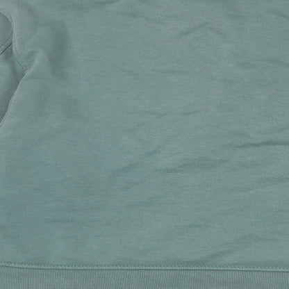 Zara Womens Blue Cotton Pullover Sweatshirt Size M Pullover