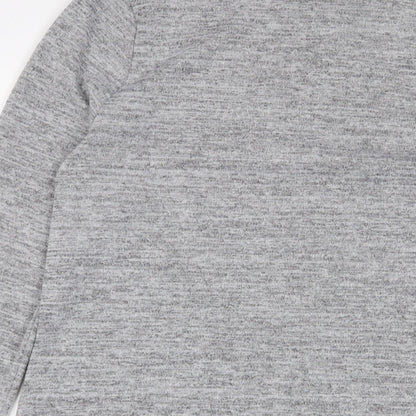 Womens UK Size 12 River Island Grey Basic T-Shirt