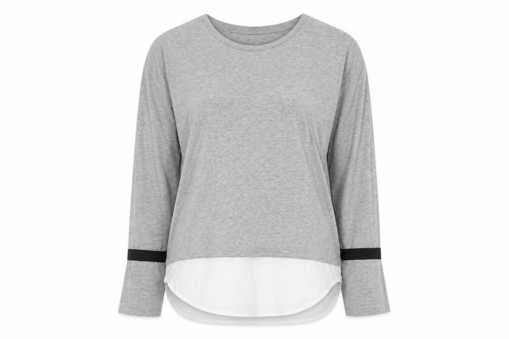 Womens UK Size S Bershka Grey Pullover Sweatshirt