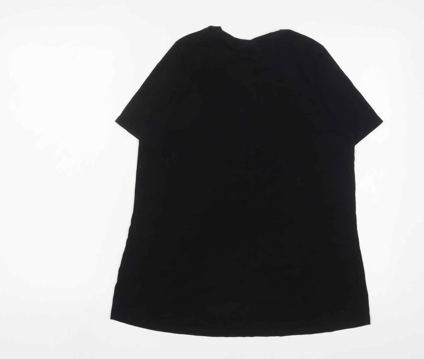 Womens UK Size 10 NEXT Black Basic T-Shirt