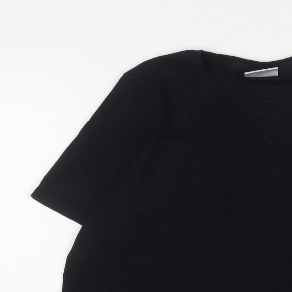 Womens UK Size 10 NEXT Black Basic T-Shirt