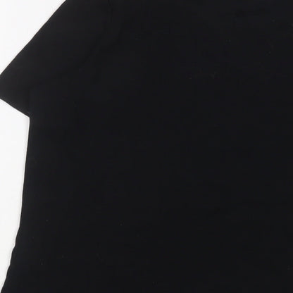 Womens UK Size 10 NEXT Black Basic T-Shirt