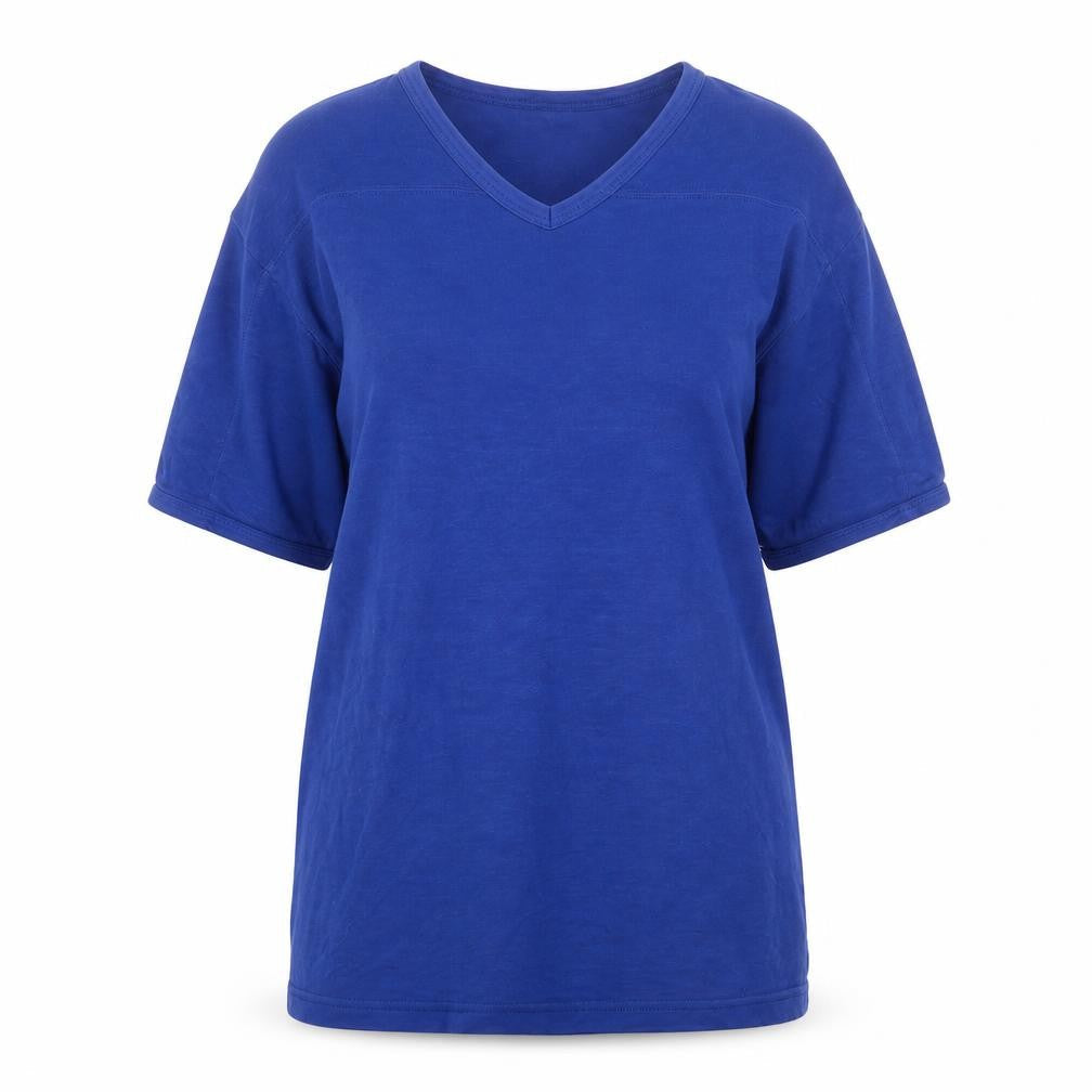 Womens UK Size L Linea Blue Basic T-Shirt