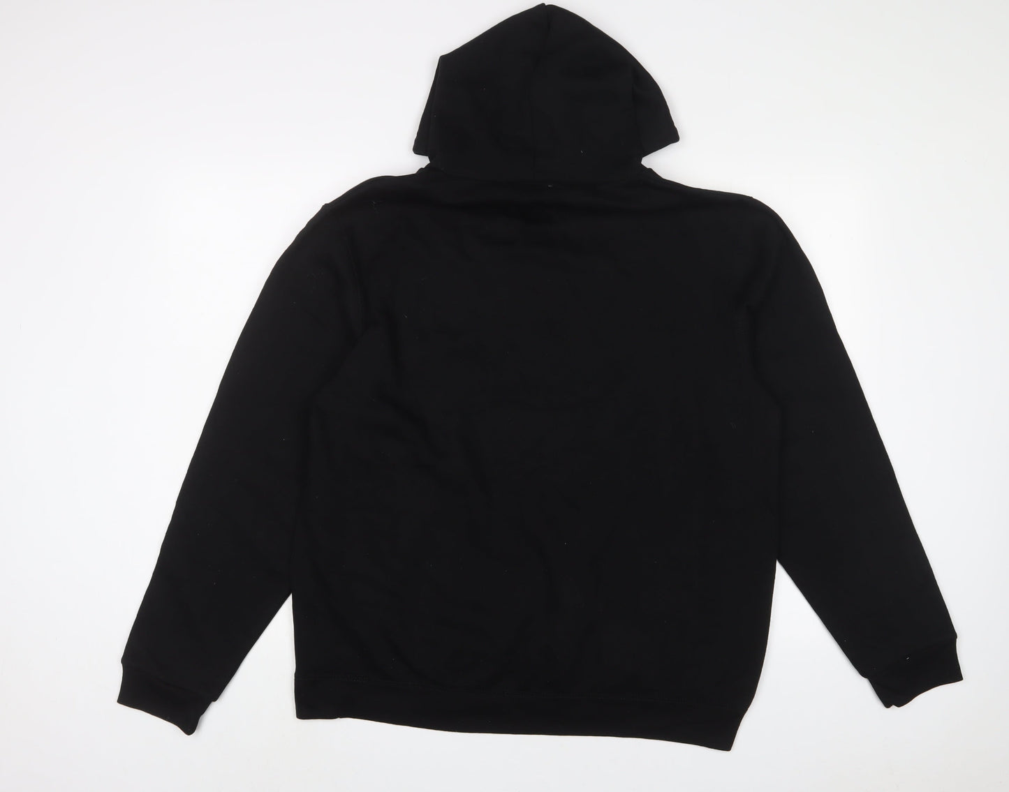 Republic Blues Mens Black Cotton Pullover Hoodie Size L - Hollywood CA