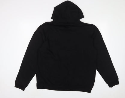 Republic Blues Mens Black Cotton Pullover Hoodie Size L - Hollywood CA