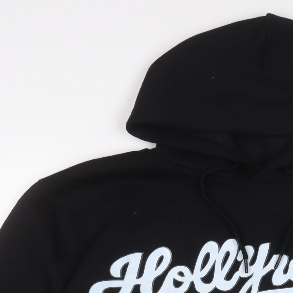 Republic Blues Mens Black Cotton Pullover Hoodie Size L - Hollywood CA