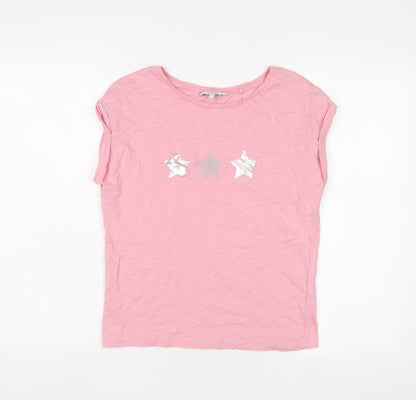 Womens UK Size 10 NEXT Pink Basic T-Shirt