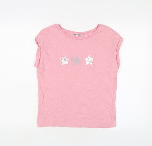 Womens UK Size 10 NEXT Pink Basic T-Shirt