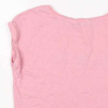 Womens UK Size 10 NEXT Pink Basic T-Shirt