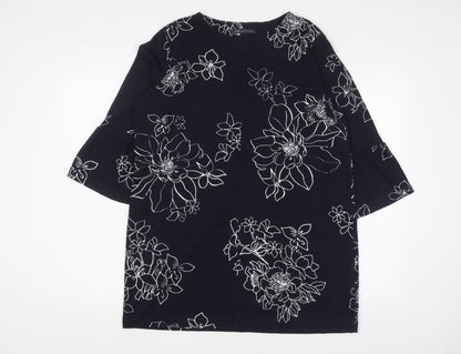 Womens UK Size 14 Marks and Spencer Blue Tunic T-Shirt