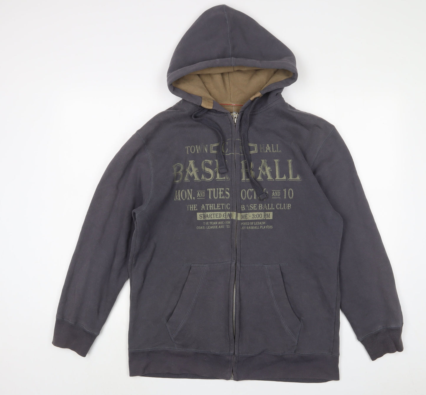 Mens UK Size M NEXT Grey Full Zip Hoodie