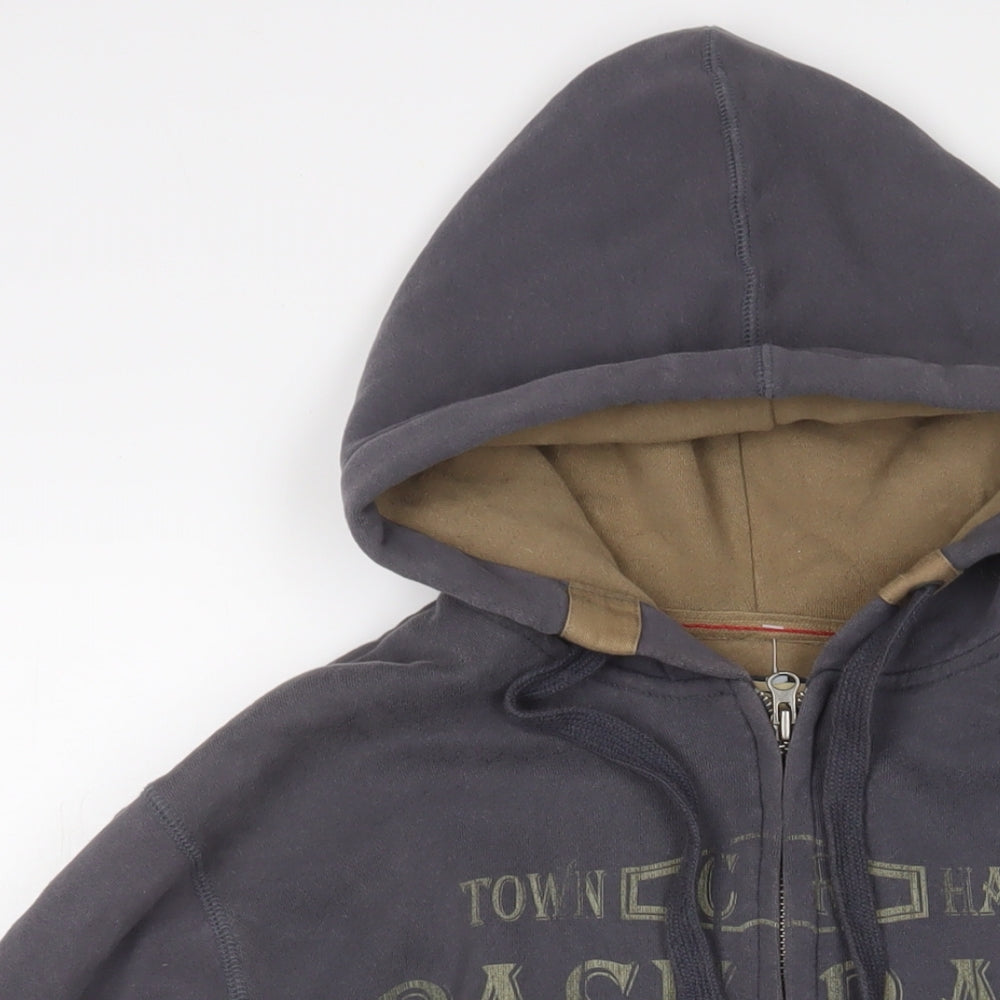 Mens UK Size M NEXT Grey Full Zip Hoodie