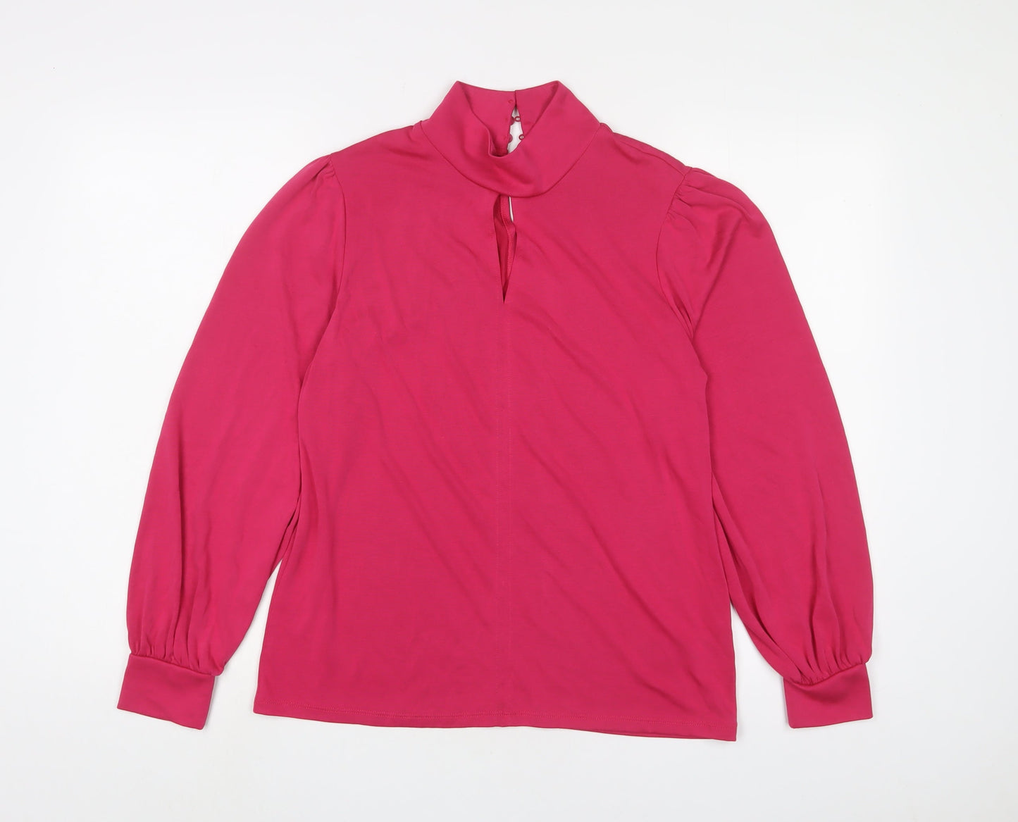Womens UK Size 12 Marks and Spencer Pink Basic Blouse