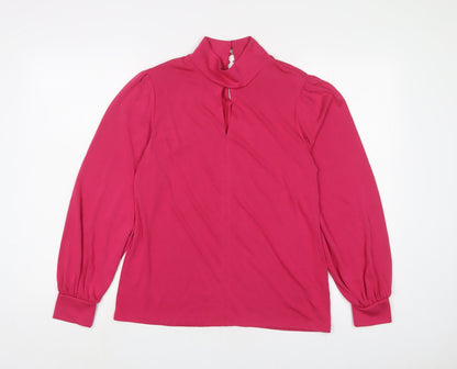 Womens UK Size 12 Marks and Spencer Pink Basic Blouse