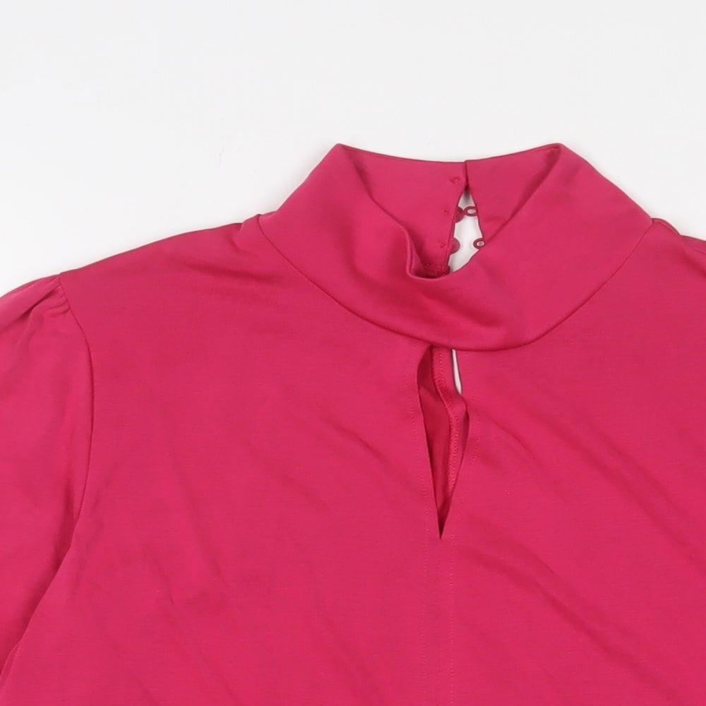 Womens UK Size 12 Marks and Spencer Pink Basic Blouse