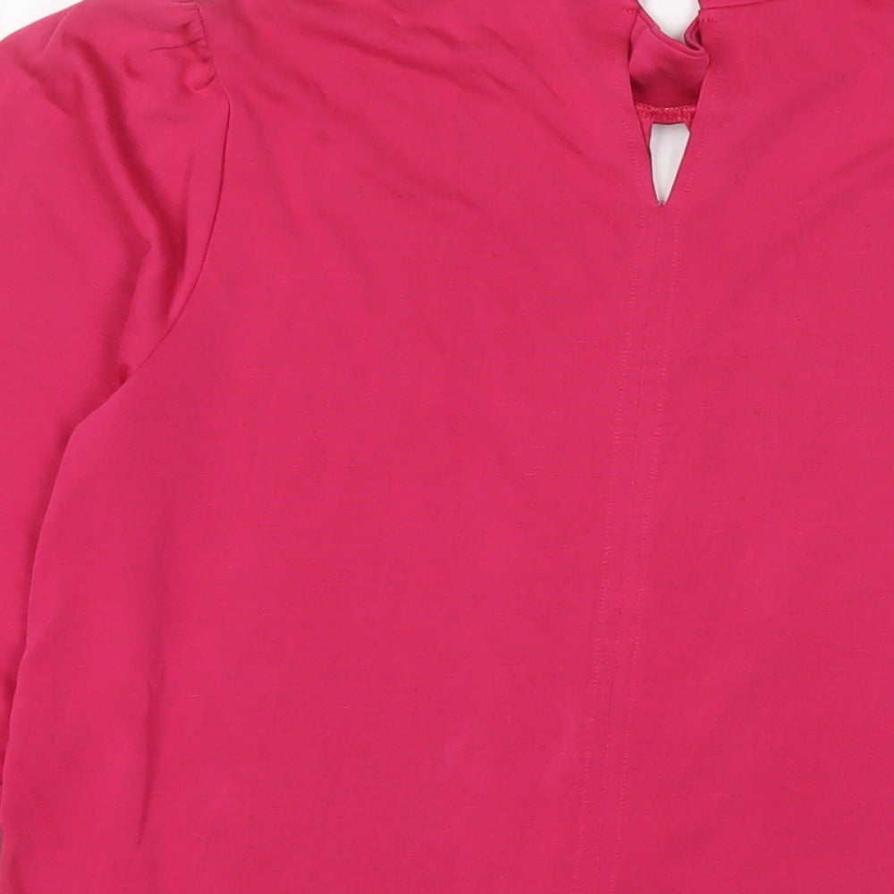 Womens UK Size 12 Marks and Spencer Pink Basic Blouse
