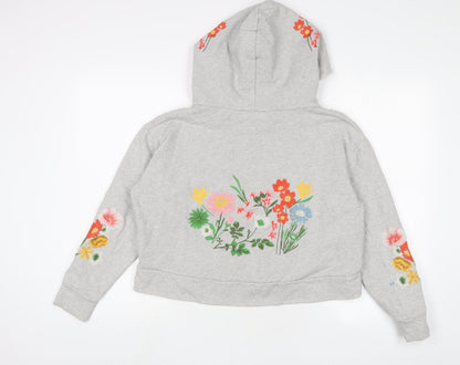 Womens UK Size 8 NEXT Grey Pullover Hoodie