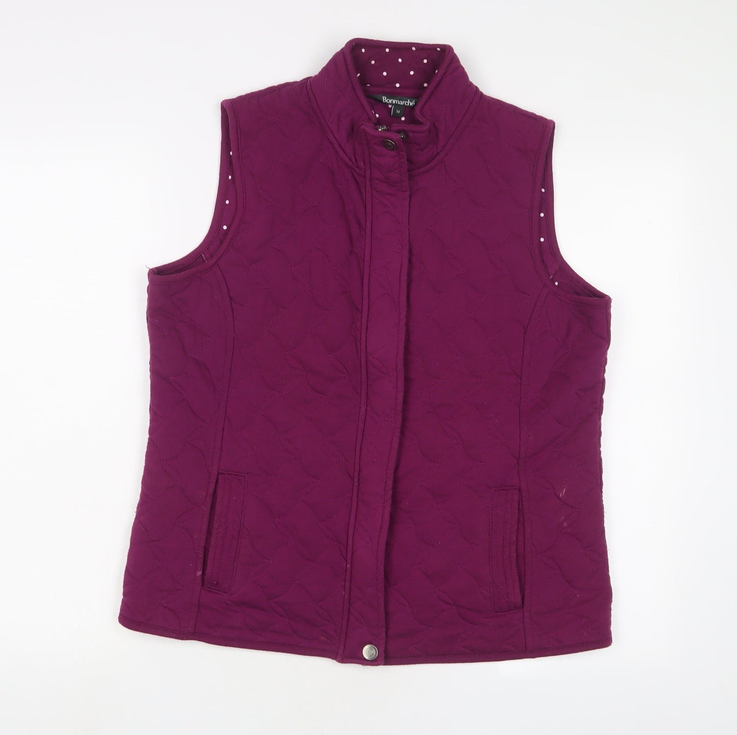 Womens UK Size 14 Bonmarché Purple Gilet