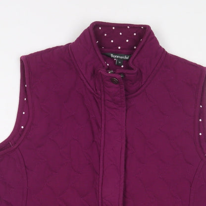 Womens UK Size 14 Bonmarché Purple Gilet
