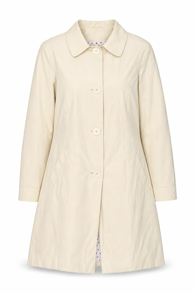 Womens UK Size 12 New Look Beige Overcoat
