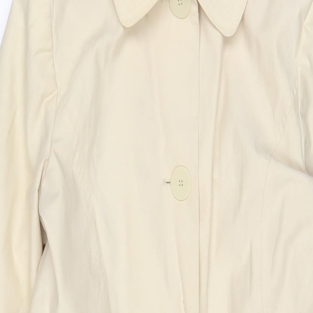 Womens UK Size 12 New Look Beige Overcoat