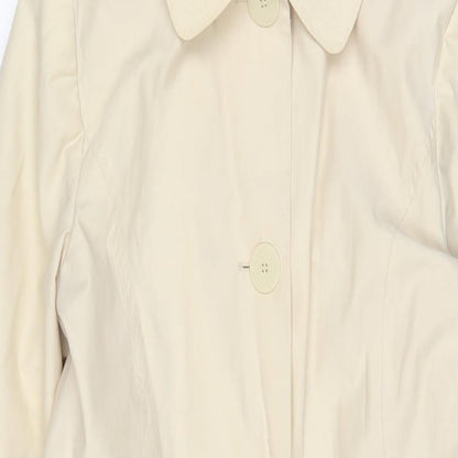 Womens UK Size 12 New Look Beige Overcoat