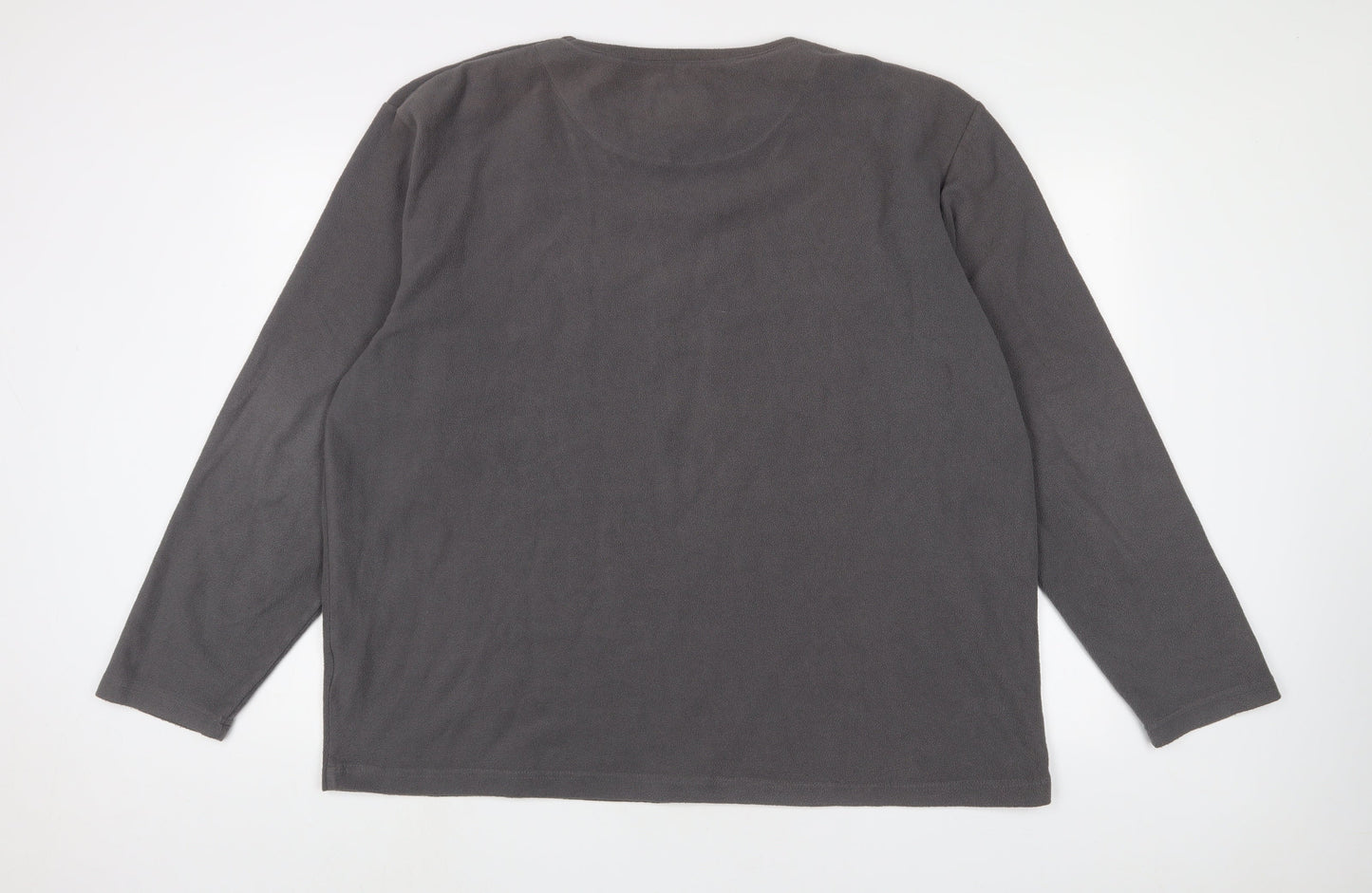 Avenue Mens Grey Polyester Pullover Sweatshirt Size 2XL