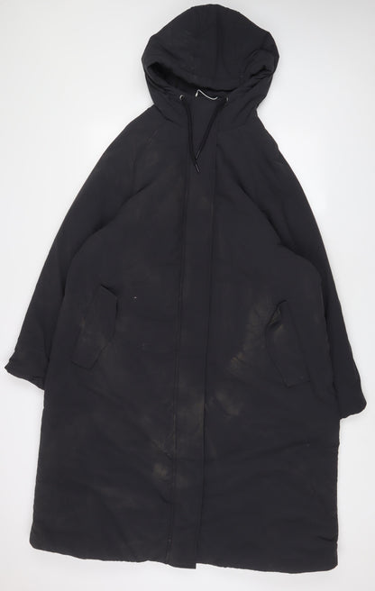 Mens UK Size L Marks and Spencer Grey Quilted Coat