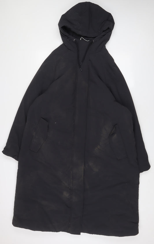Mens UK Size L Marks and Spencer Grey Quilted Coat